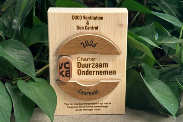 DUCO opnieuw erkend voor duurzaam ondernemen